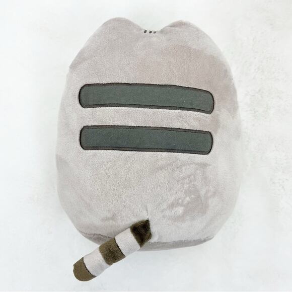 Gund Pusheen Plush Cat with Cookie Gray 9” - Picture 2 of 7
